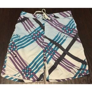NIKE 6.0 30 M Medium Scout Laces Swim Trunks Unlined Board Shorts EUC